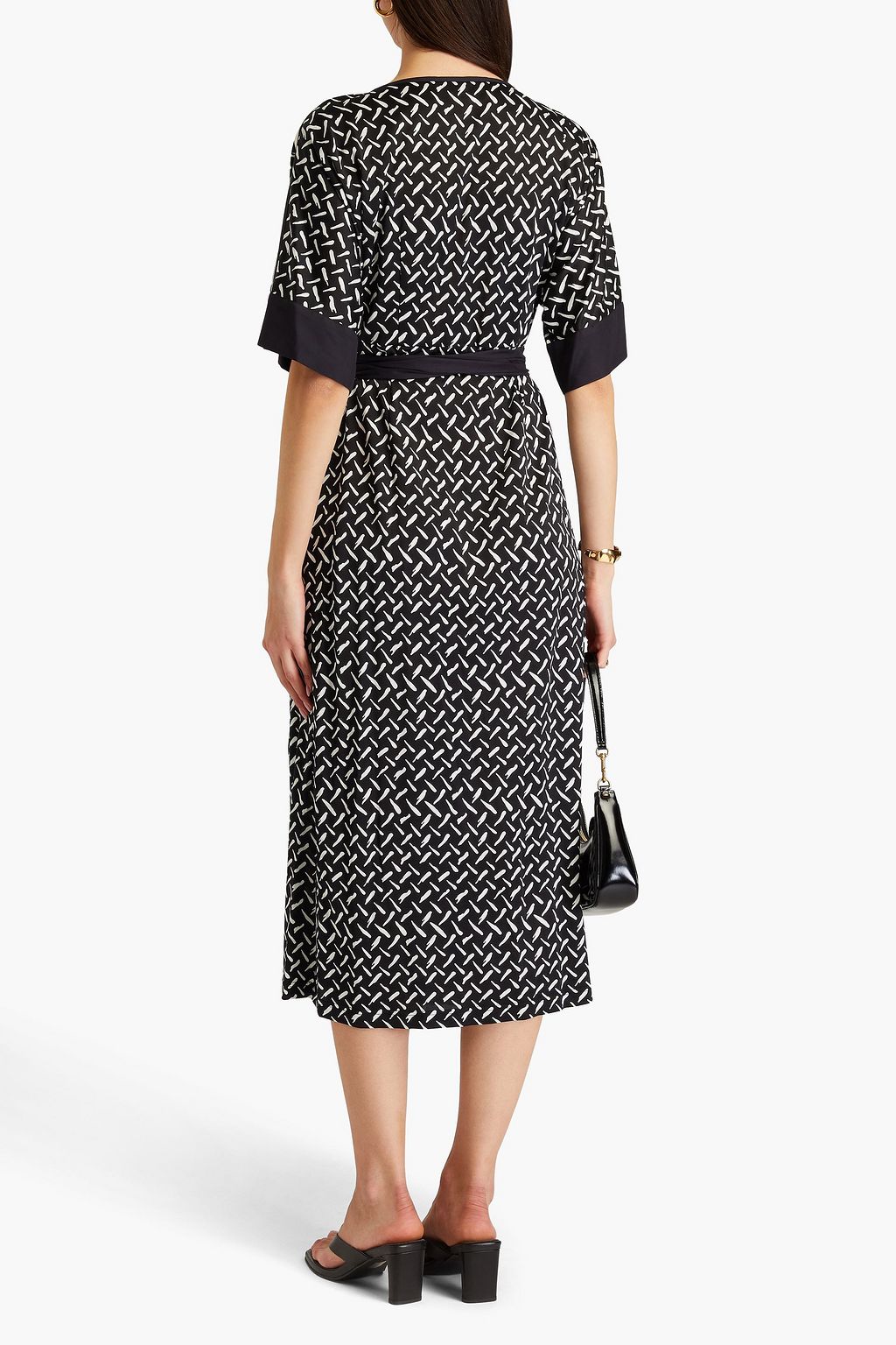 DIANE VON FURSTENBERG Dorothea printed stretch-jersey midi wrap dress