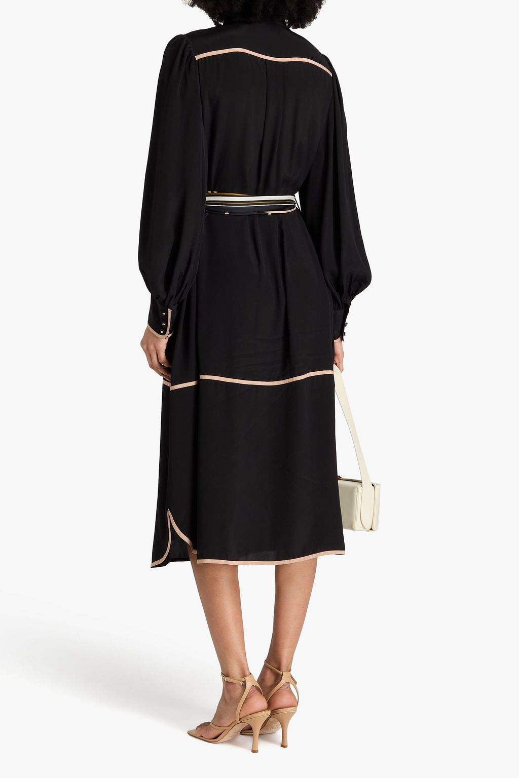 ZIMMERMANN Satin midi shirt dress
