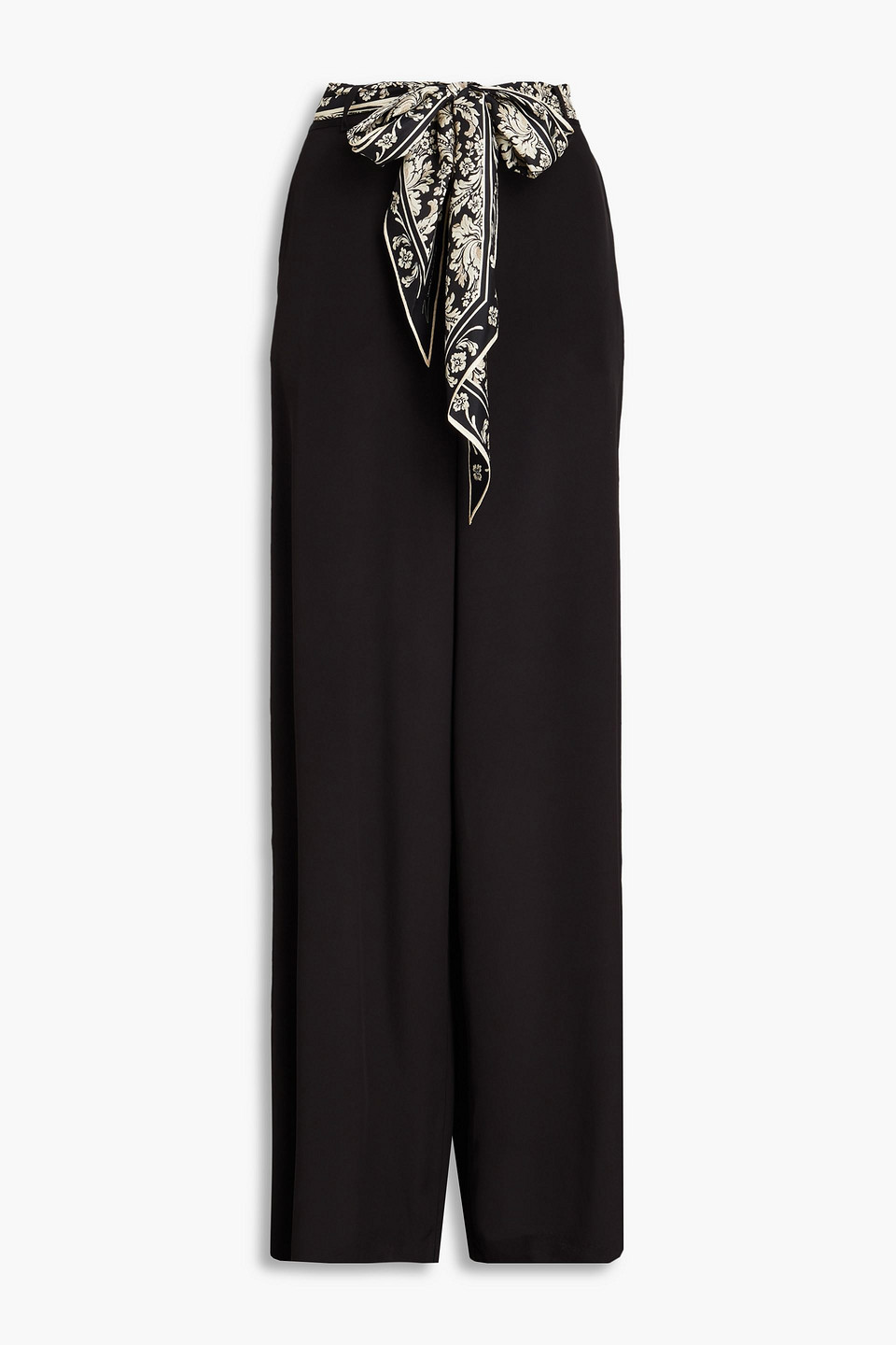 Zimmermann Hose Mit Weitem Bein Aus Satin In Schwarz