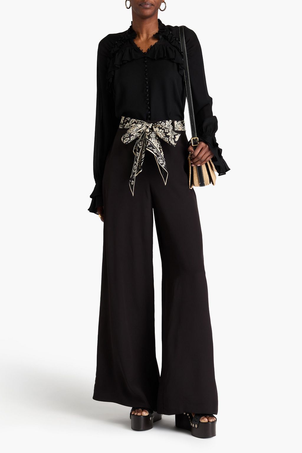 ZIMMERMANN Satin wide-leg pants