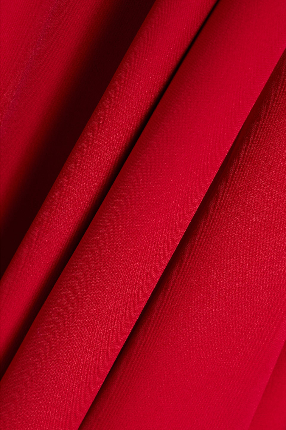 Alexander Mcqueen Crepe Gown In Red
