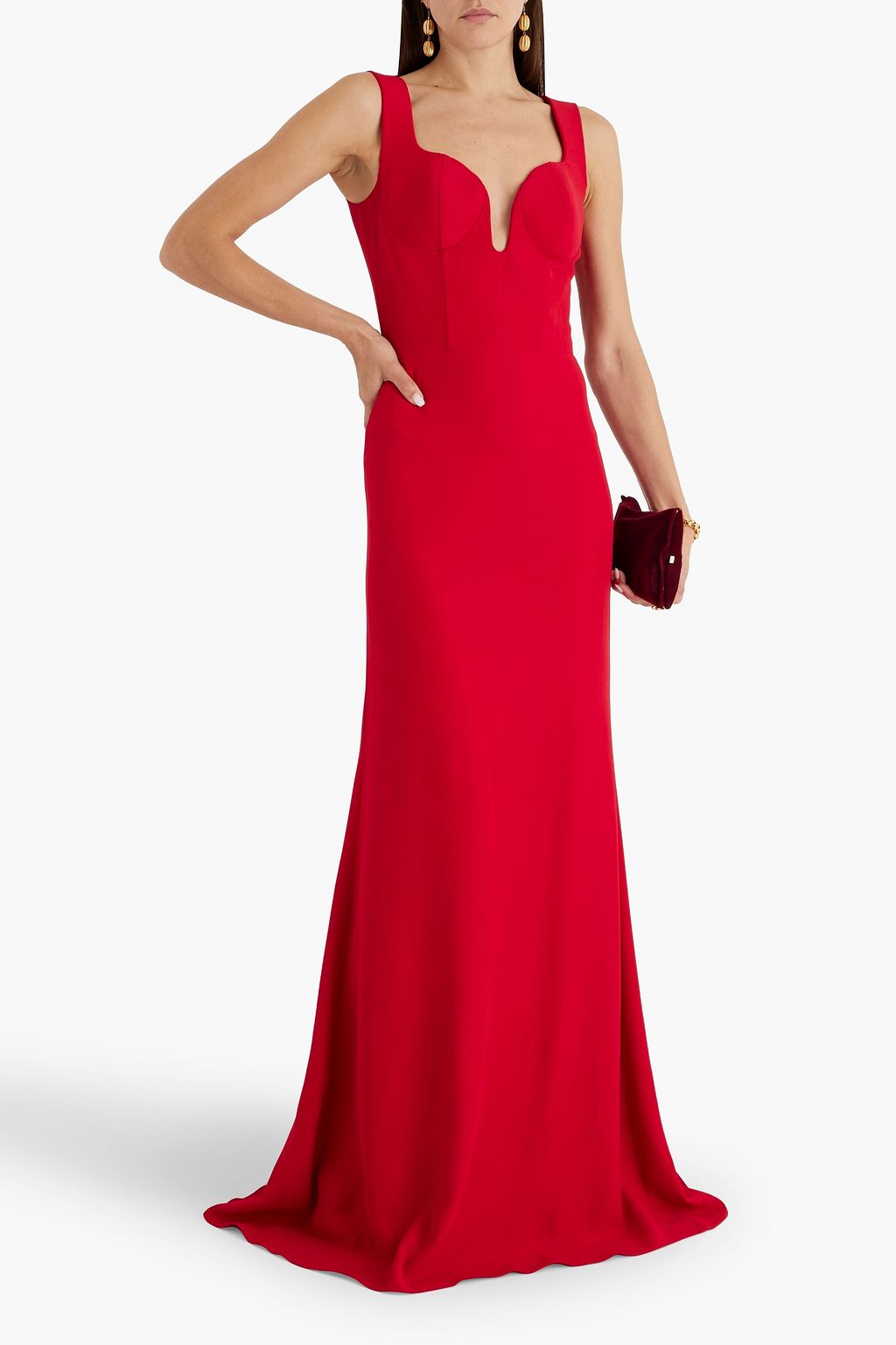MCQUEEN Crepe gown
