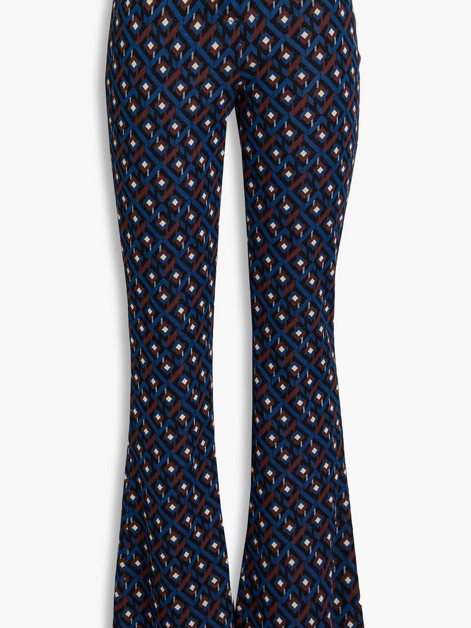 greg jacquard-knit flared pants
