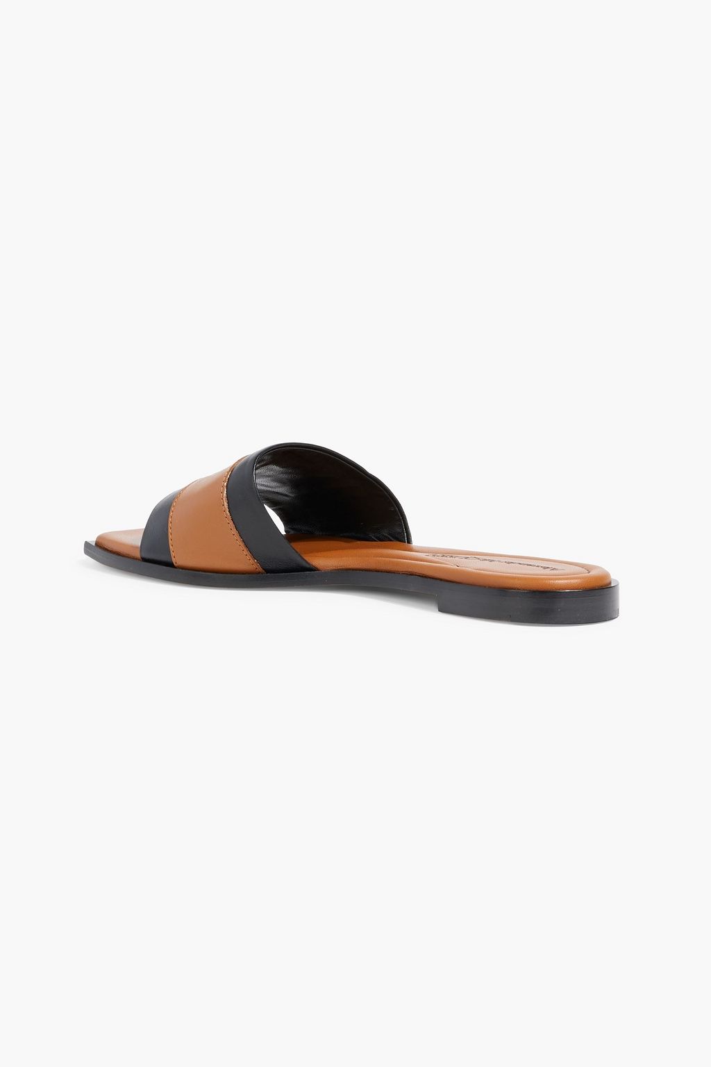 MCQUEEN Logo-print leather slides