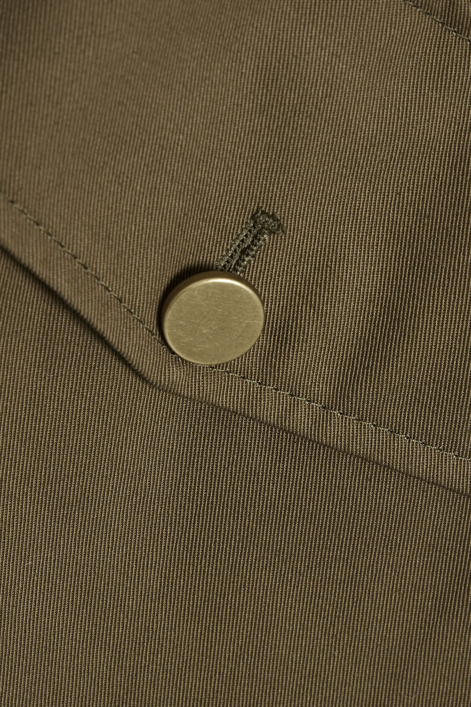 Alexander Mcqueen Cotton-twill Midi Dress In Army Green