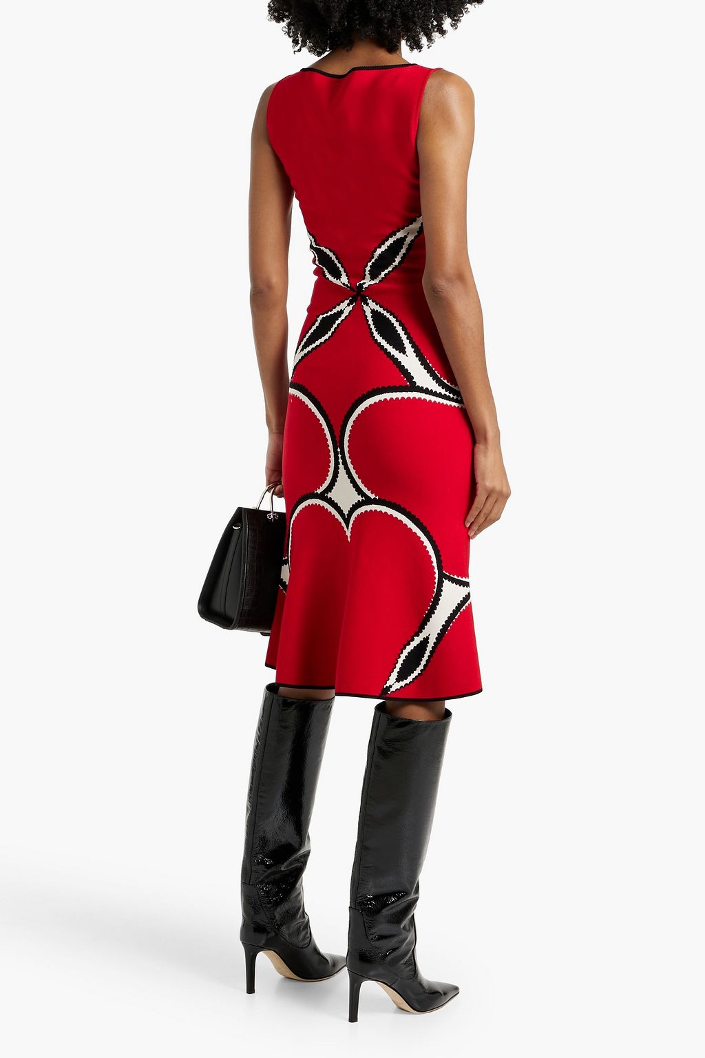 MCQUEEN Jacquard-knit dress
