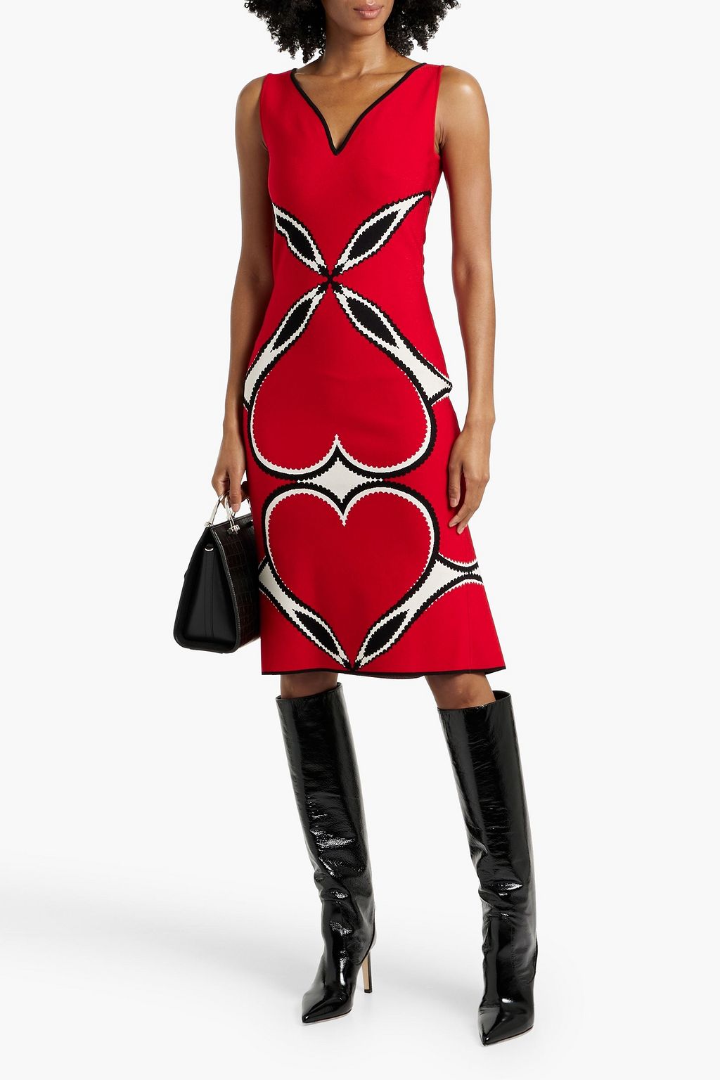 MCQUEEN Jacquard-knit dress