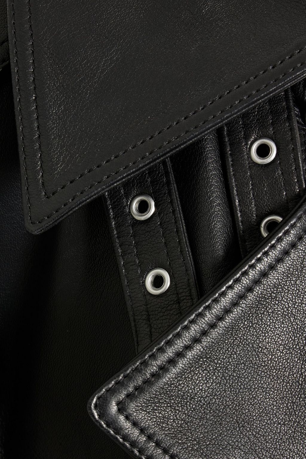 MCQUEEN Leather trench coat