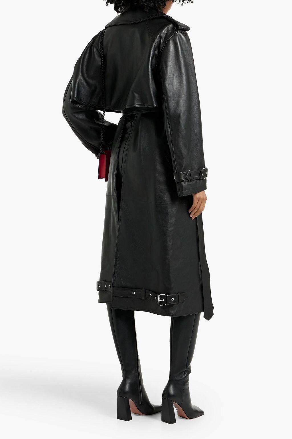 MCQUEEN Leather trench coat