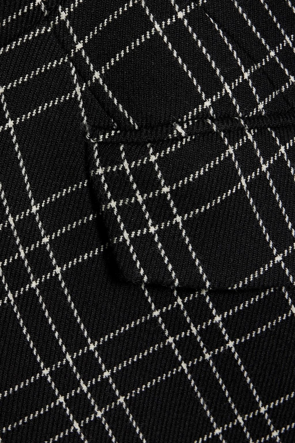 MCQUEEN Checked wool-twill blazer