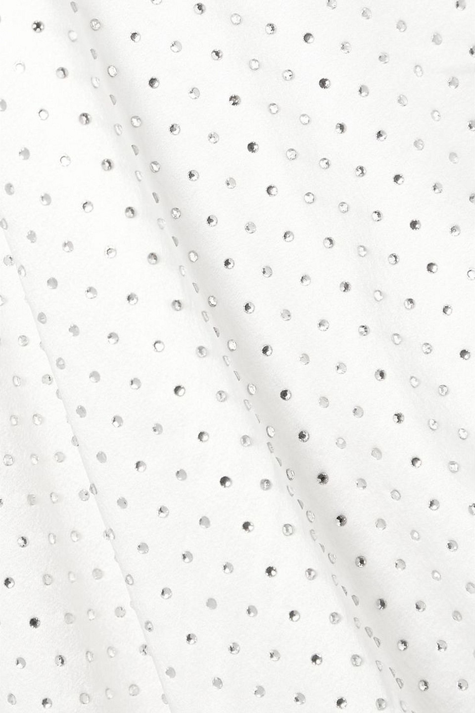 Retroféte Marlene Crystal-embellished Draped Stretch-silk Satin Maxi Dress In White