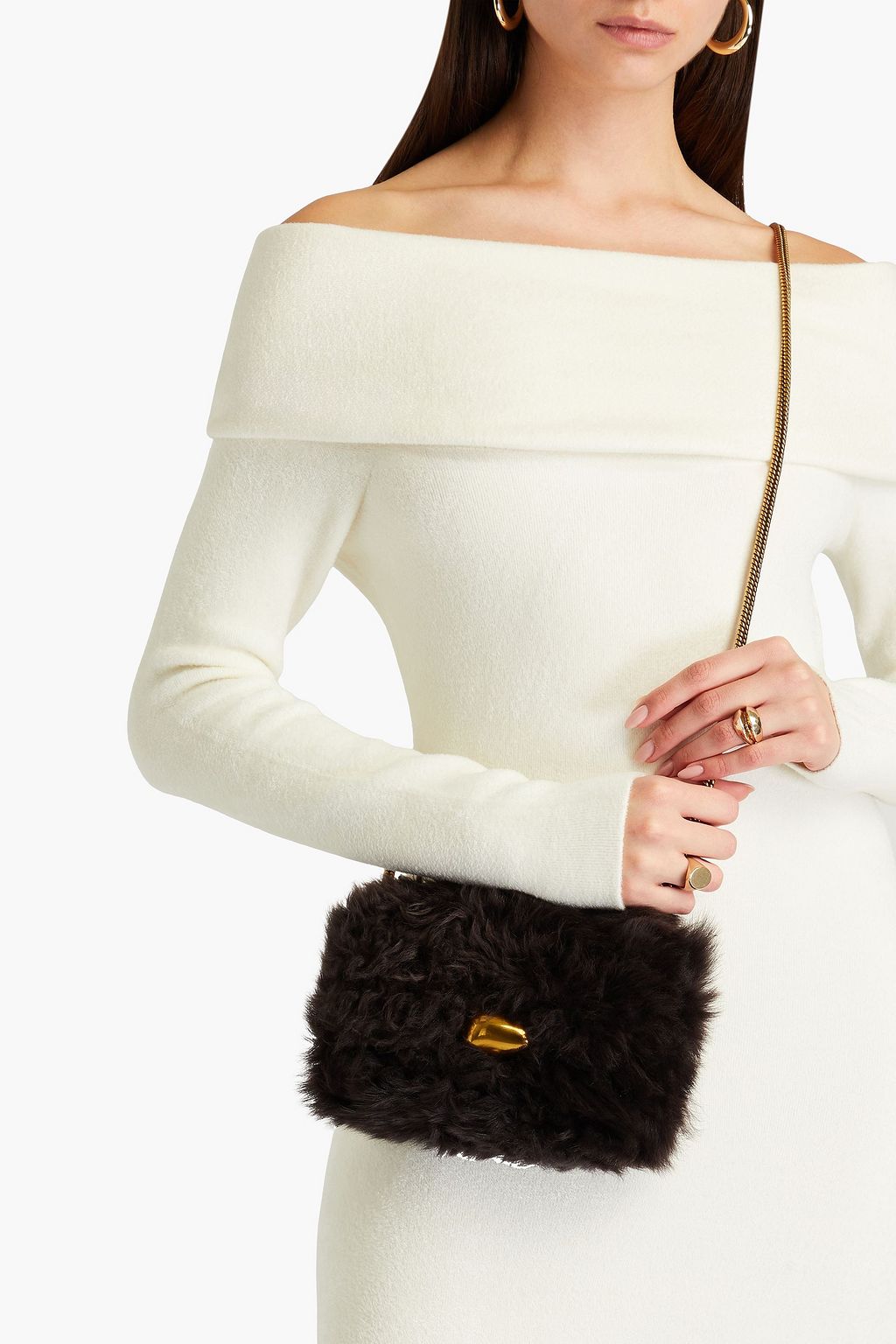 ZIMMERMANN Shearling shoulder bag