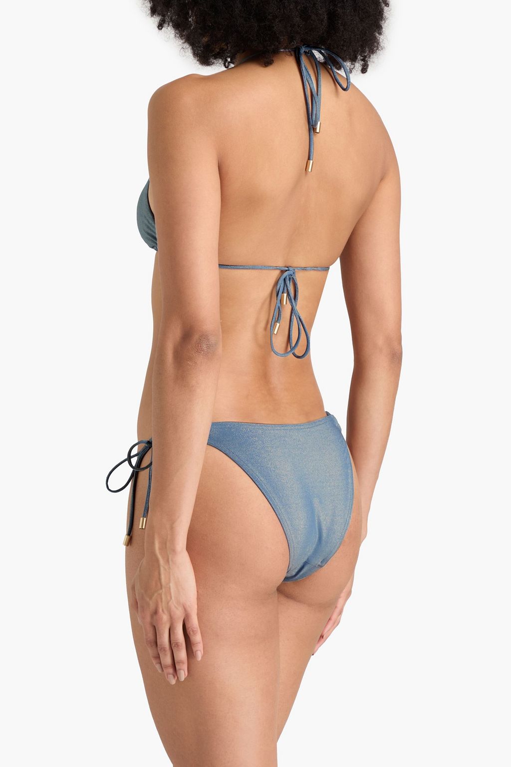 ZIMMERMANN Glittered halterneck bikini