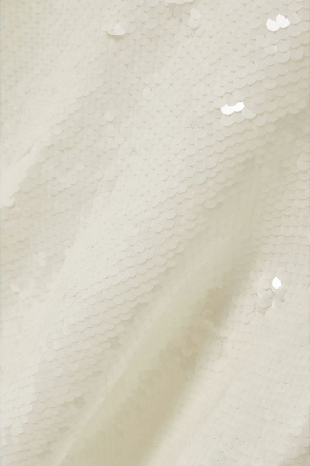SELF-PORTRAIT Ruffled sequined stretch-tulle midi dress