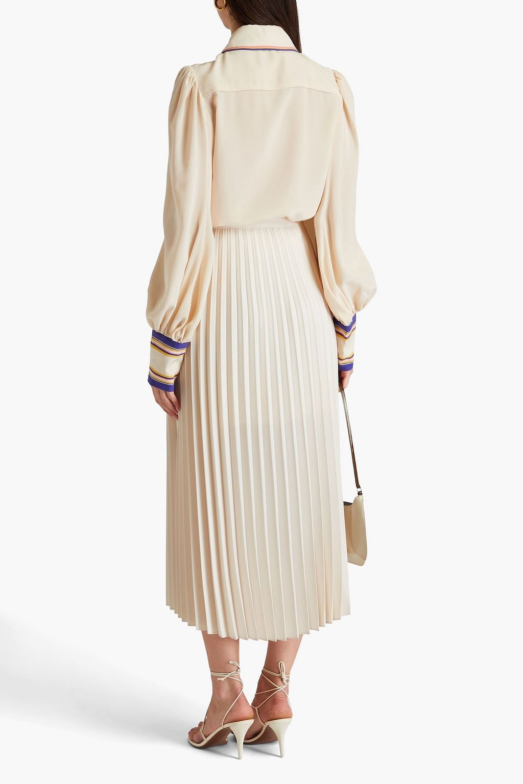 ZIMMERMANN Striped silk-crepe shirt