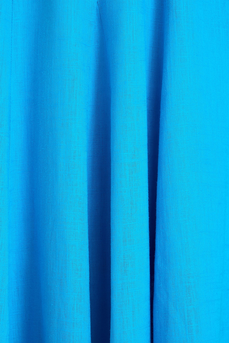 Diane Von Furstenberg Elliot Belted Slub Woven Midi Dress In Azure