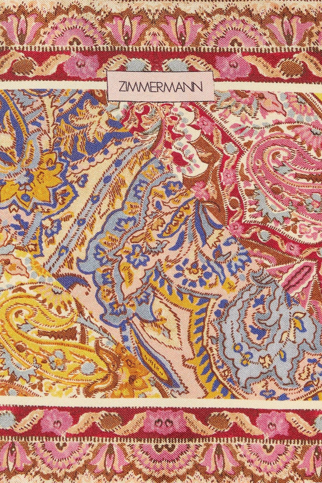 ZIMMERMANN Floral-print silk scarf