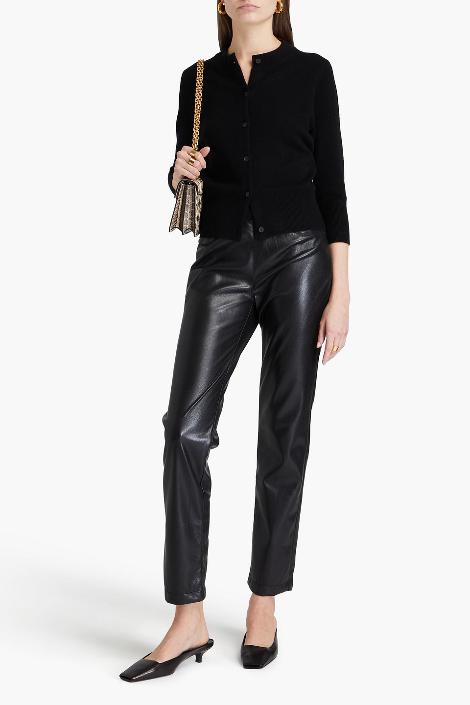 Shop Diane Von Furstenberg Chandra Straight-leg Pants In Schwarz