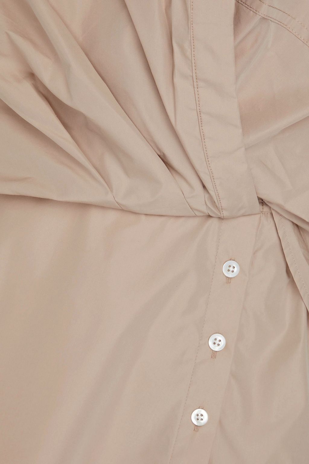 3.1 PHILLIP LIM فستان بأسلوب القميص من البوبلين المصنوع من مزيج من القطن بتصميم منسدل