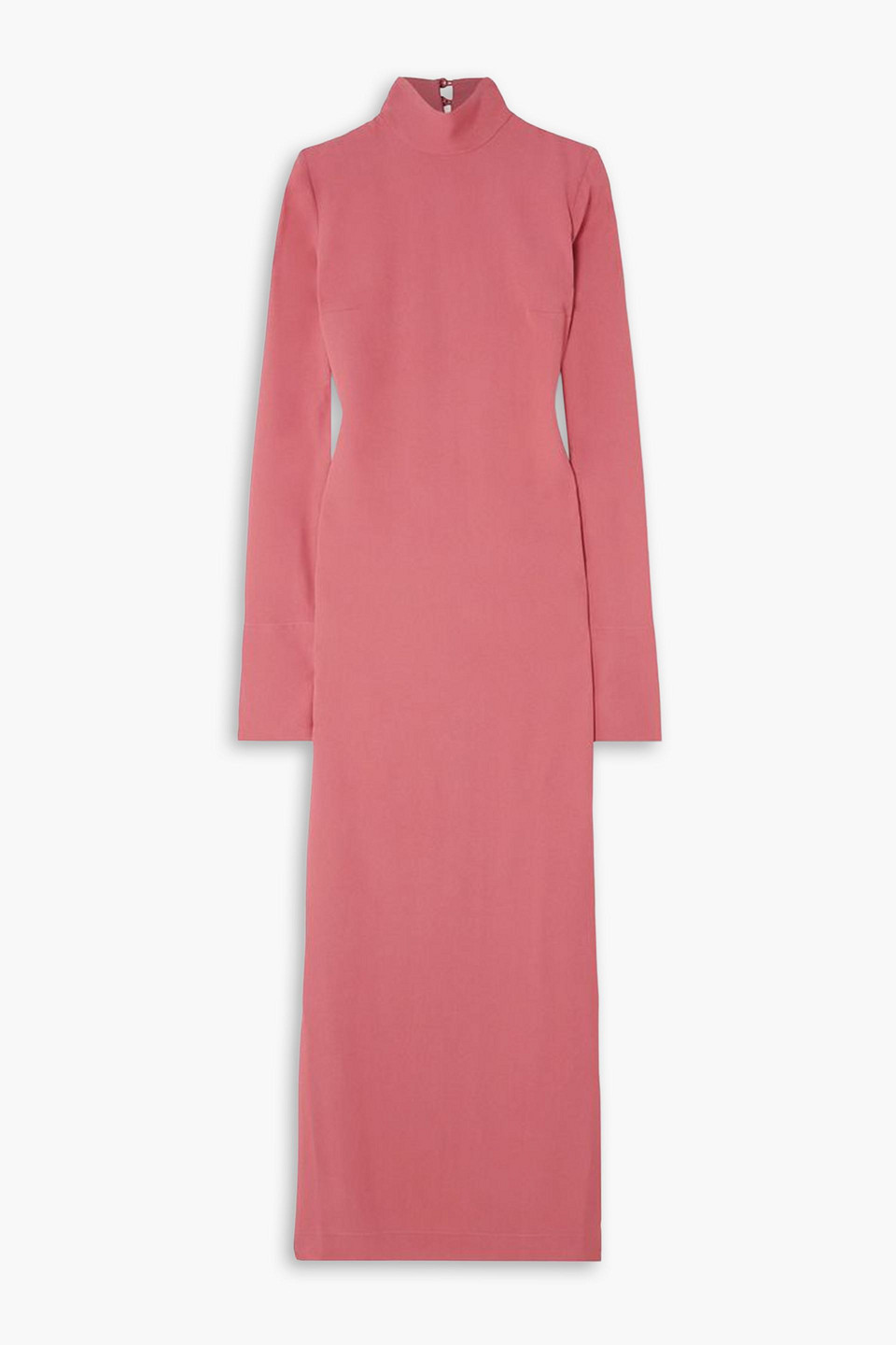 Taller Marmo Swanson Crepe Maxi Dress In Antique Rose