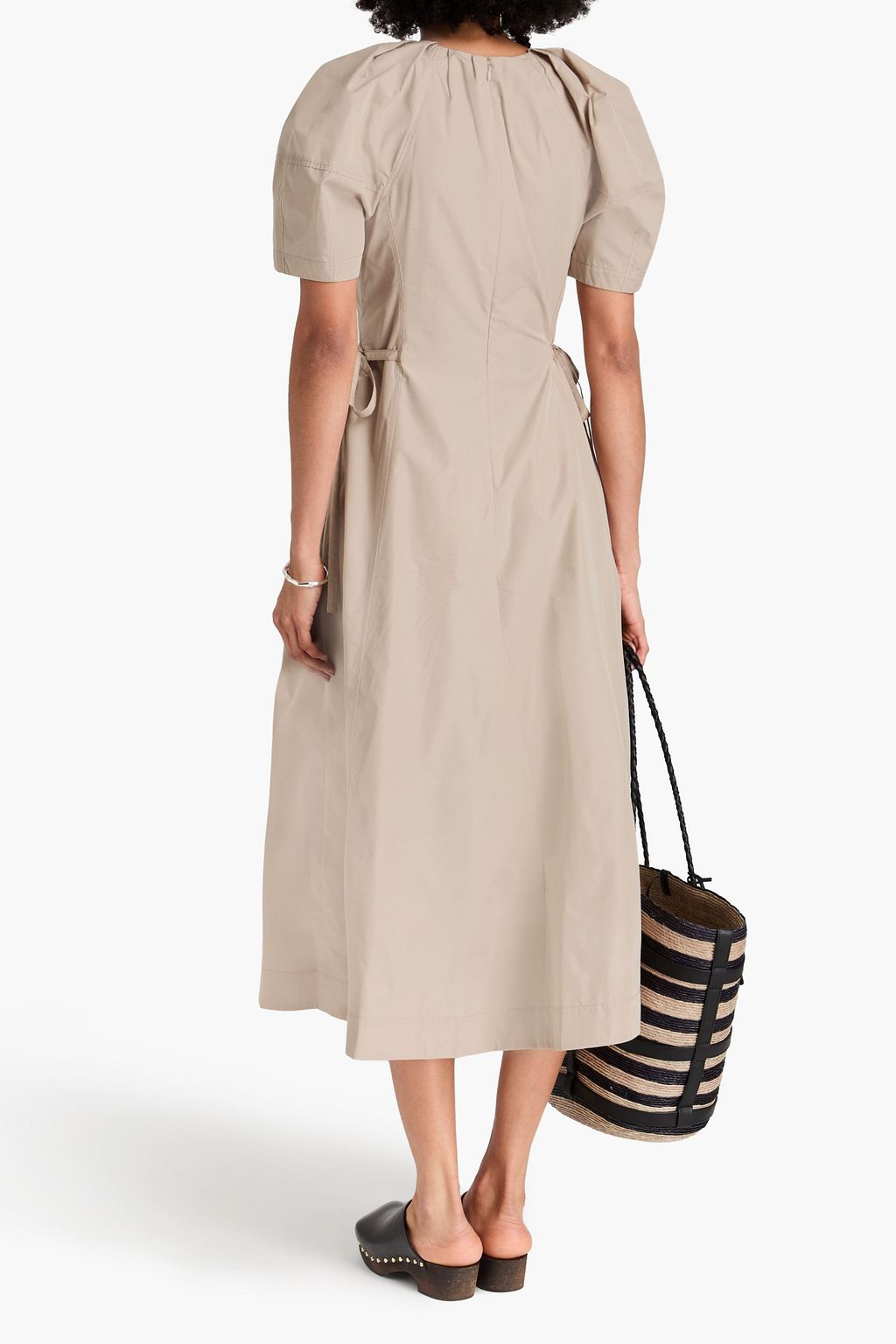 3.1 PHILLIP LIM 코튼 혼방 포플린 미디 드레스