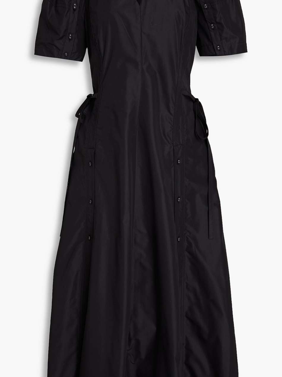 bloom cotton-blend poplin midi dress