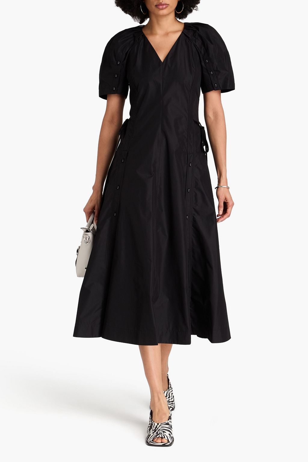 3.1 PHILLIP LIM 코튼 혼방 포플린 미디 드레스