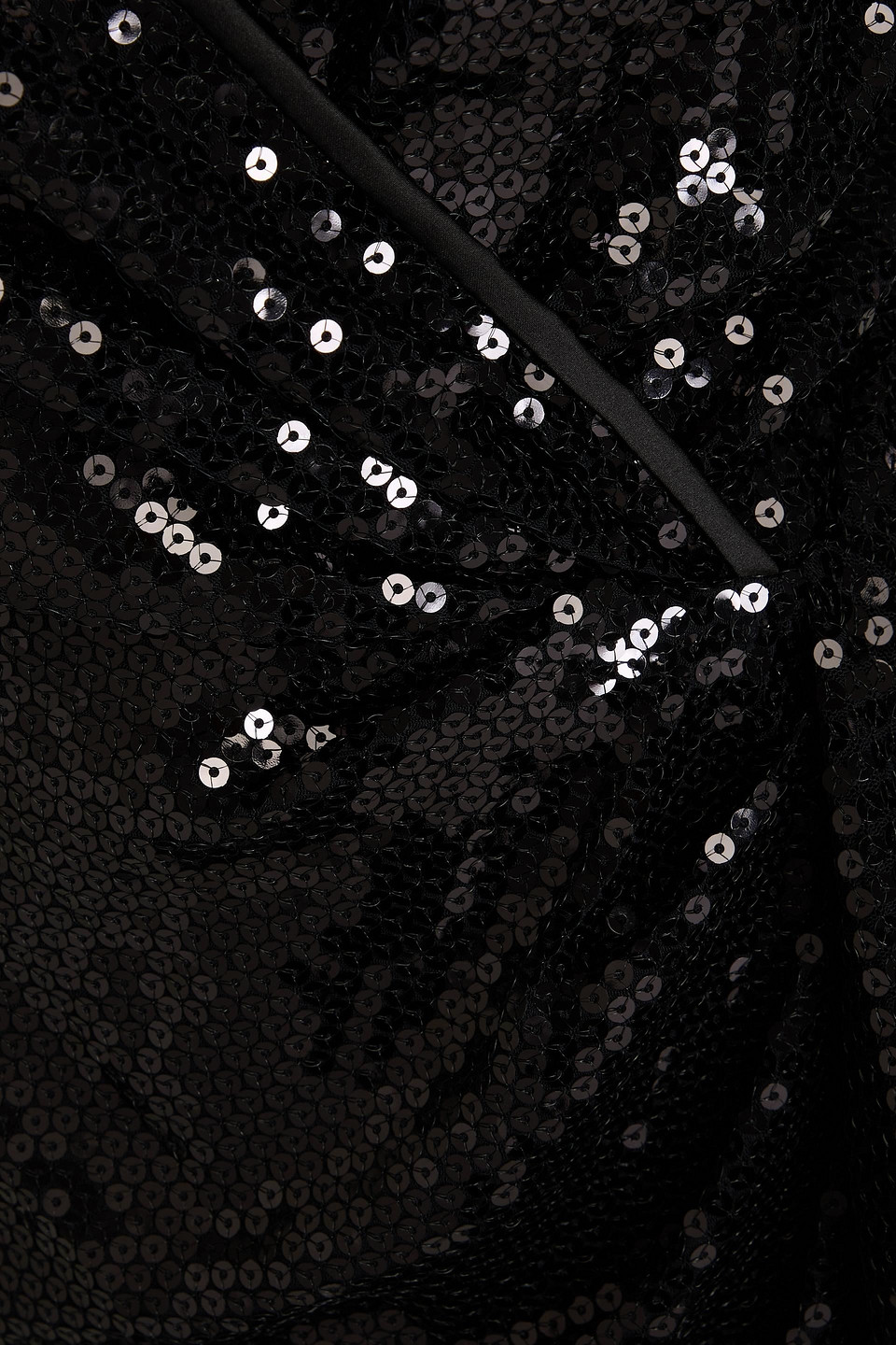 Diane Von Furstenberg Lexa Wrap-effect Sequined Jersey Mini Dress In Schwarz
