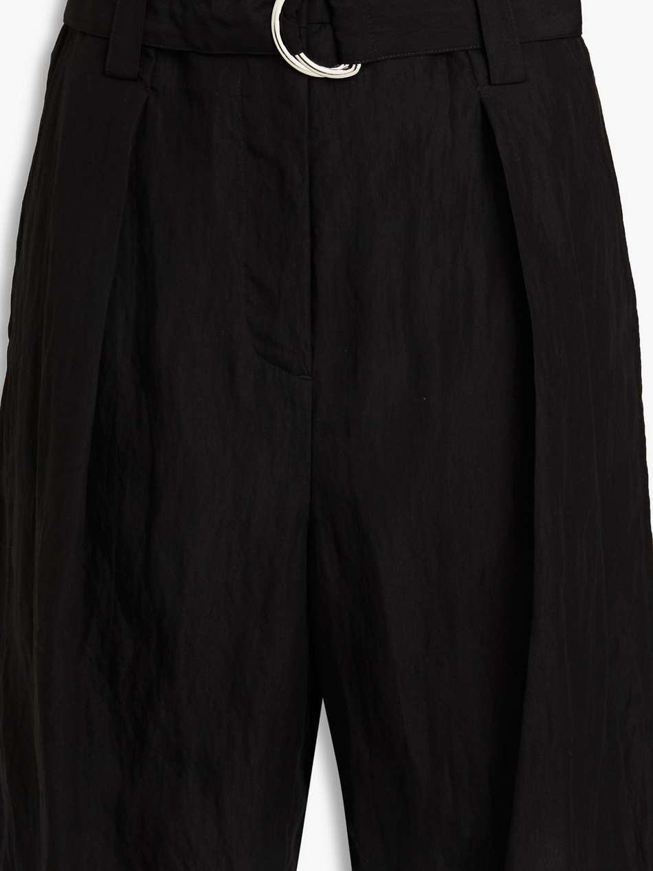 pleated tencel™-blend shorts