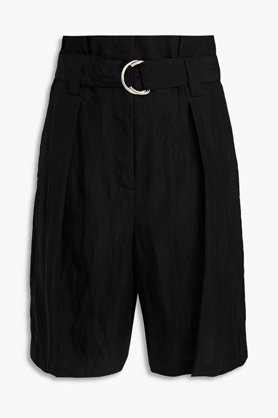 3.1 Phillip Lim Pleated Tencel™-blend Shorts In Black