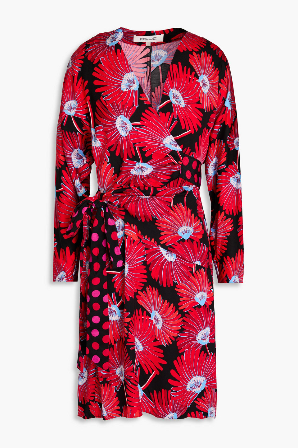 Diane Von Furstenberg Mikah Mini Dress In Purpurrot