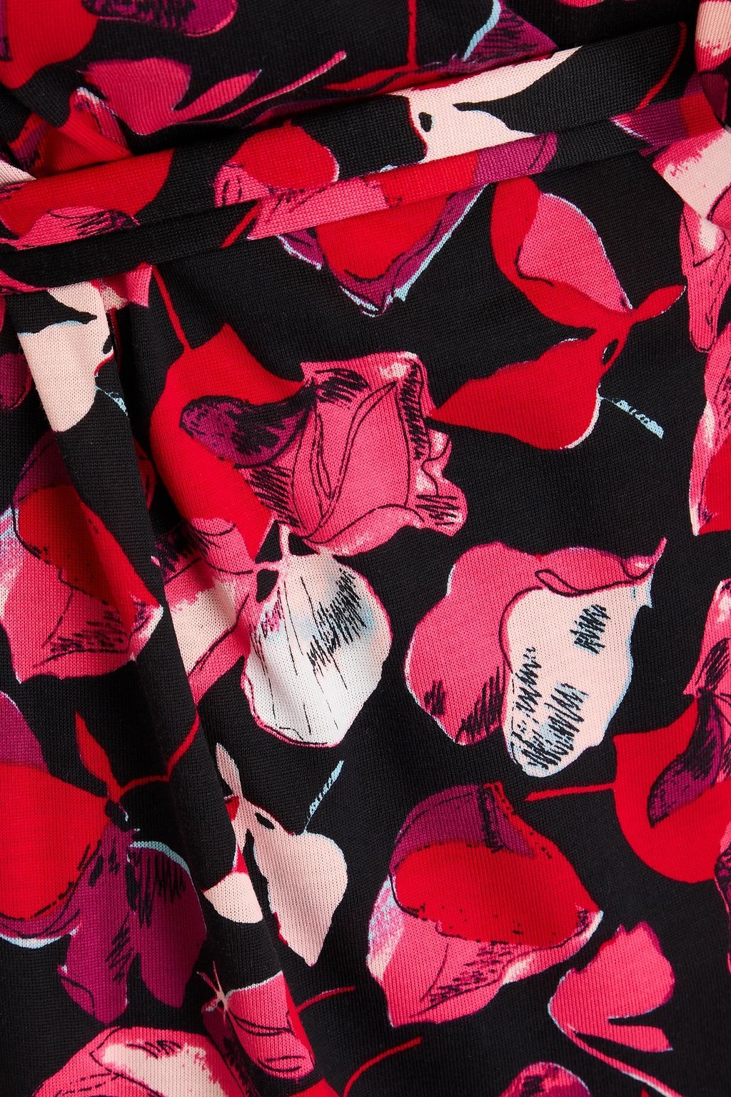 DIANE VON FURSTENBERG シルクジャージー ラップドレス フローラルプリント