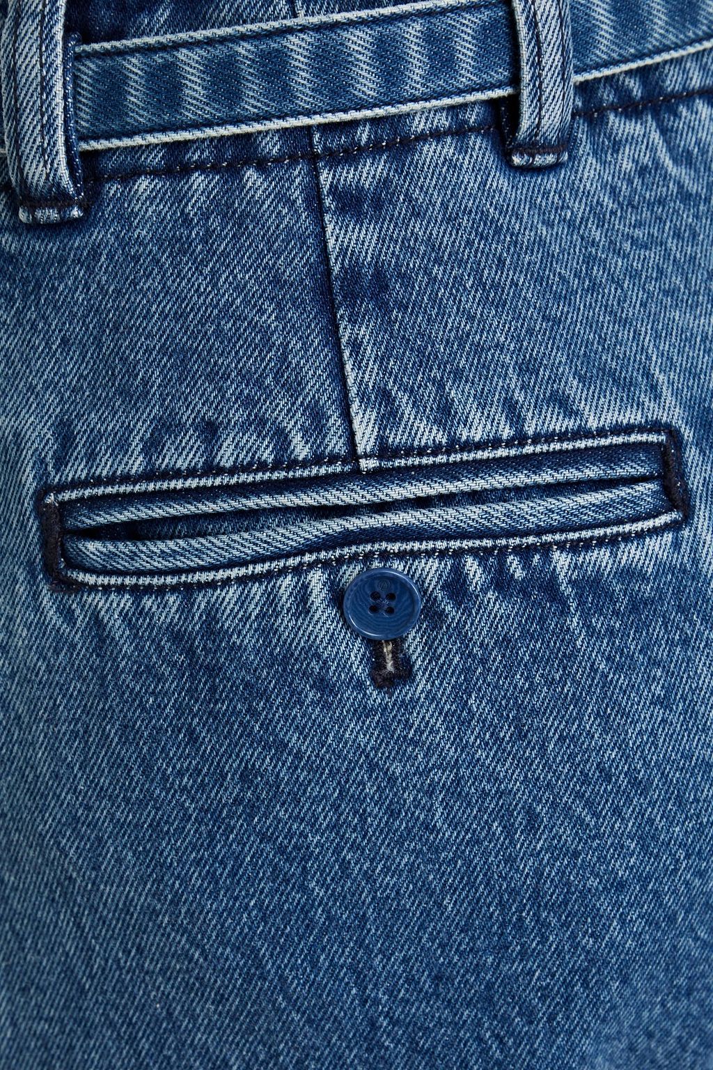 3.1 PHILLIP LIM جينز بقصّة كيك فلير مرتفع الخصر ومزوّد بحزام