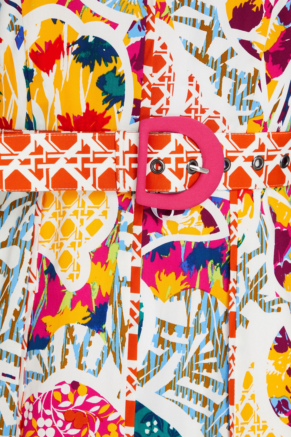 Diane Von Furstenberg Elliot Printed Stretch-cotton Poplin Maxi Dress In Multicolor