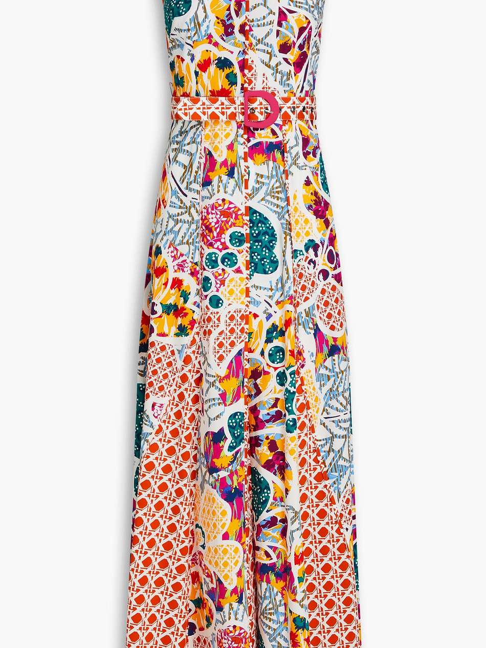 elliot printed stretch-cotton poplin maxi dress
