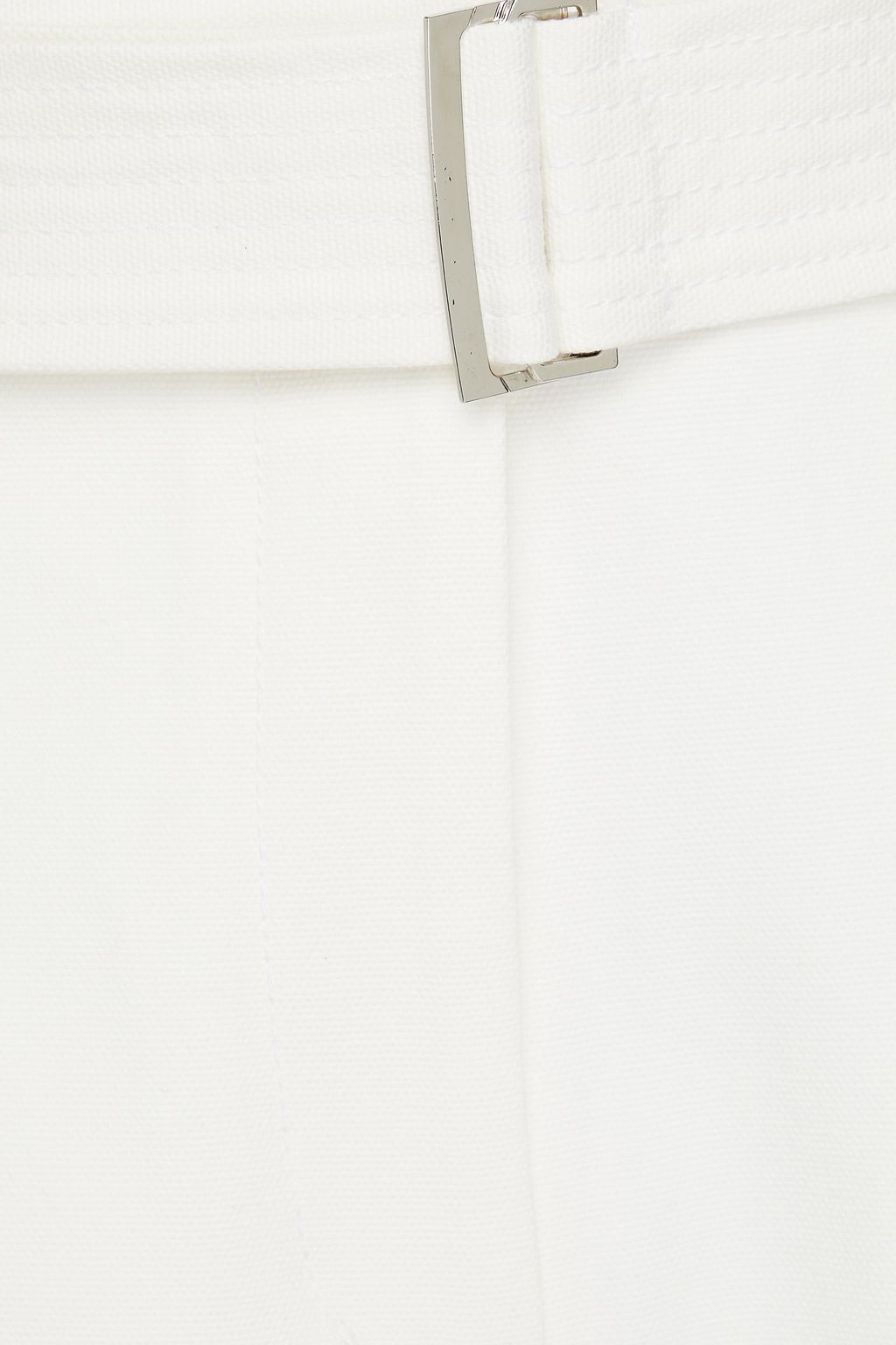 3.1 PHILLIP LIM بنطلون بقصّة تضيق تدريجيًا من الكنفا مزوّد بحزام