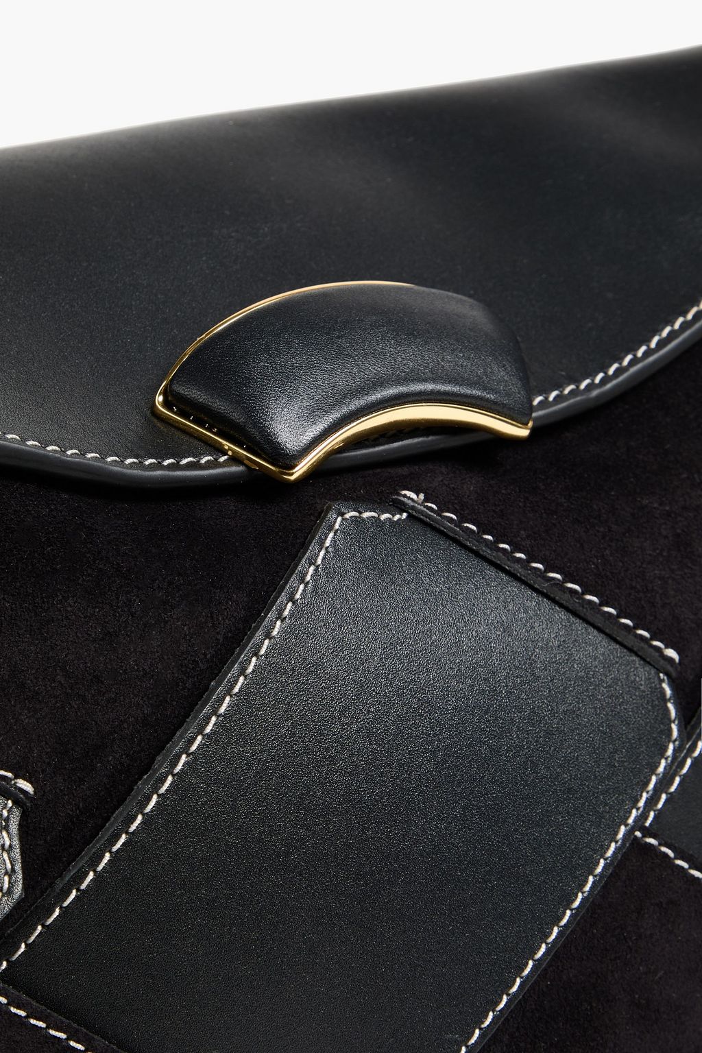 3.1 PHILLIP LIM ID woven suede and leather shoulder bag
