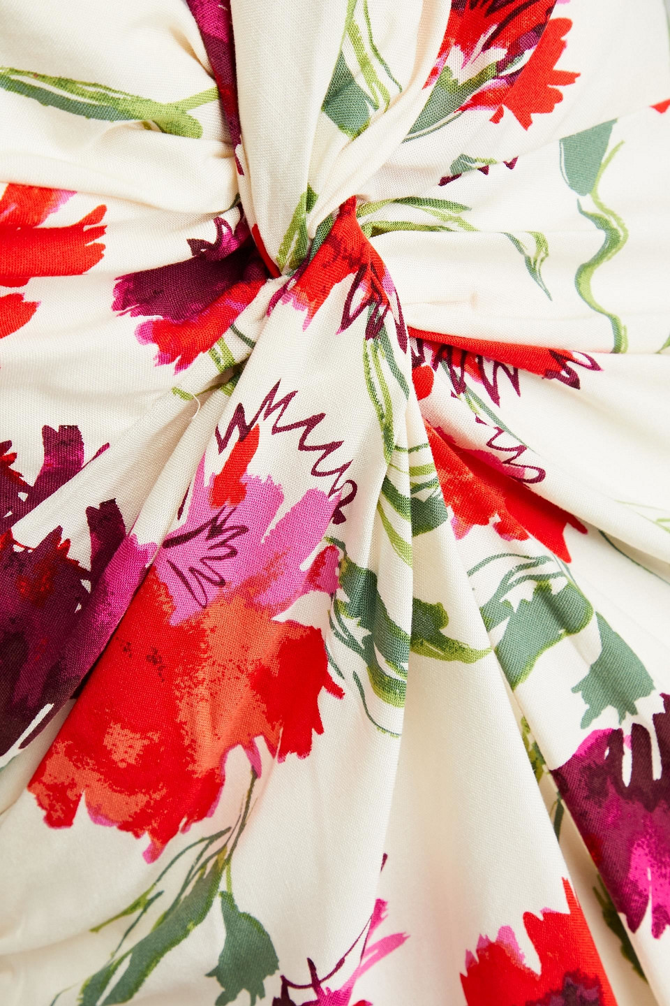 Diane Von Furstenberg Valerie Floral Midi Dress In Elfenbein