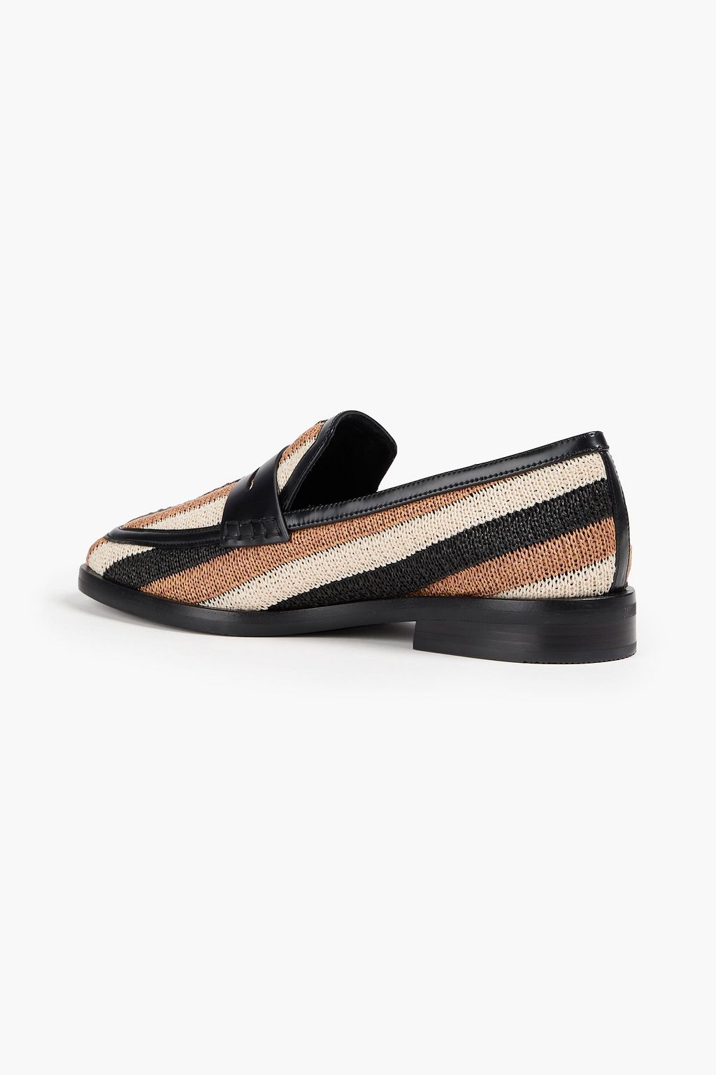 3.1 PHILLIP LIM Alexa striped knitted loafers