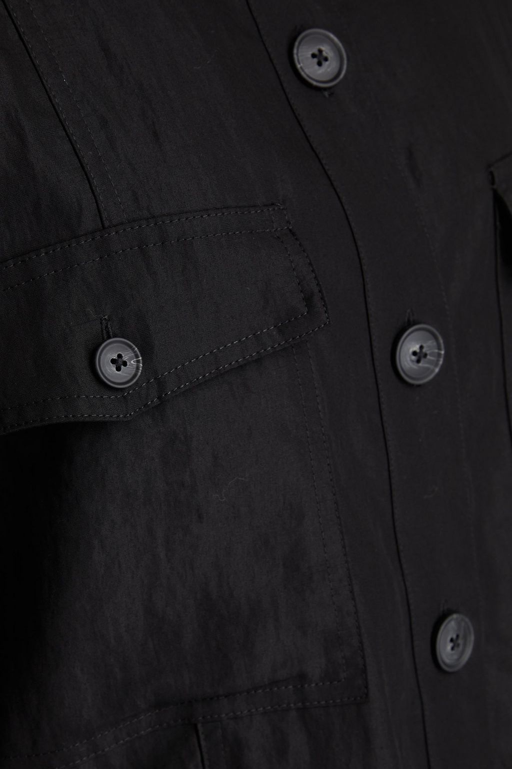 3.1 PHILLIP LIM قميص مصنوع من مزيج التنسل™ بتصميم مجعد