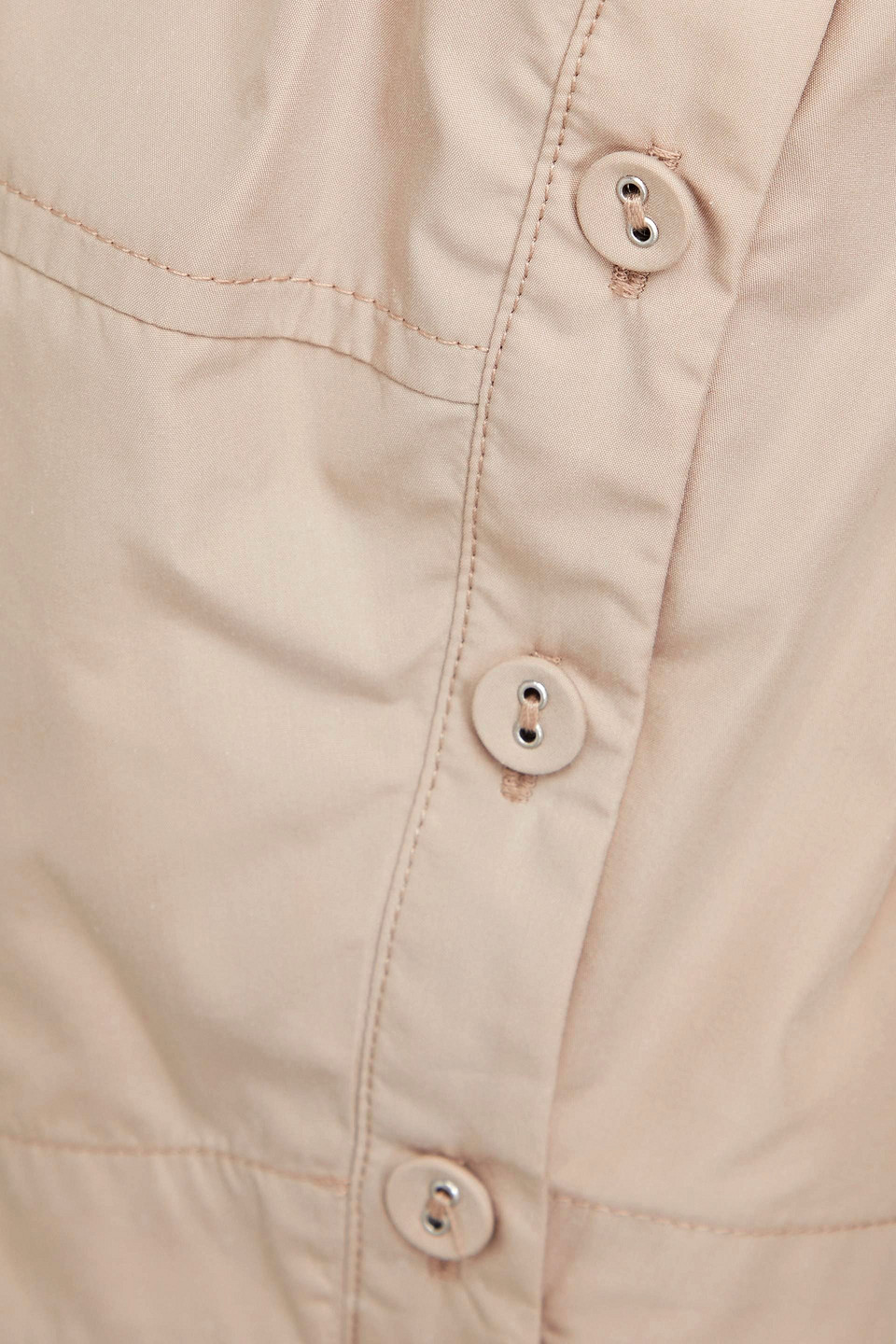 3.1 Phillip Lim Bloom Ruched Cotton-blend Poplin Top In Beige