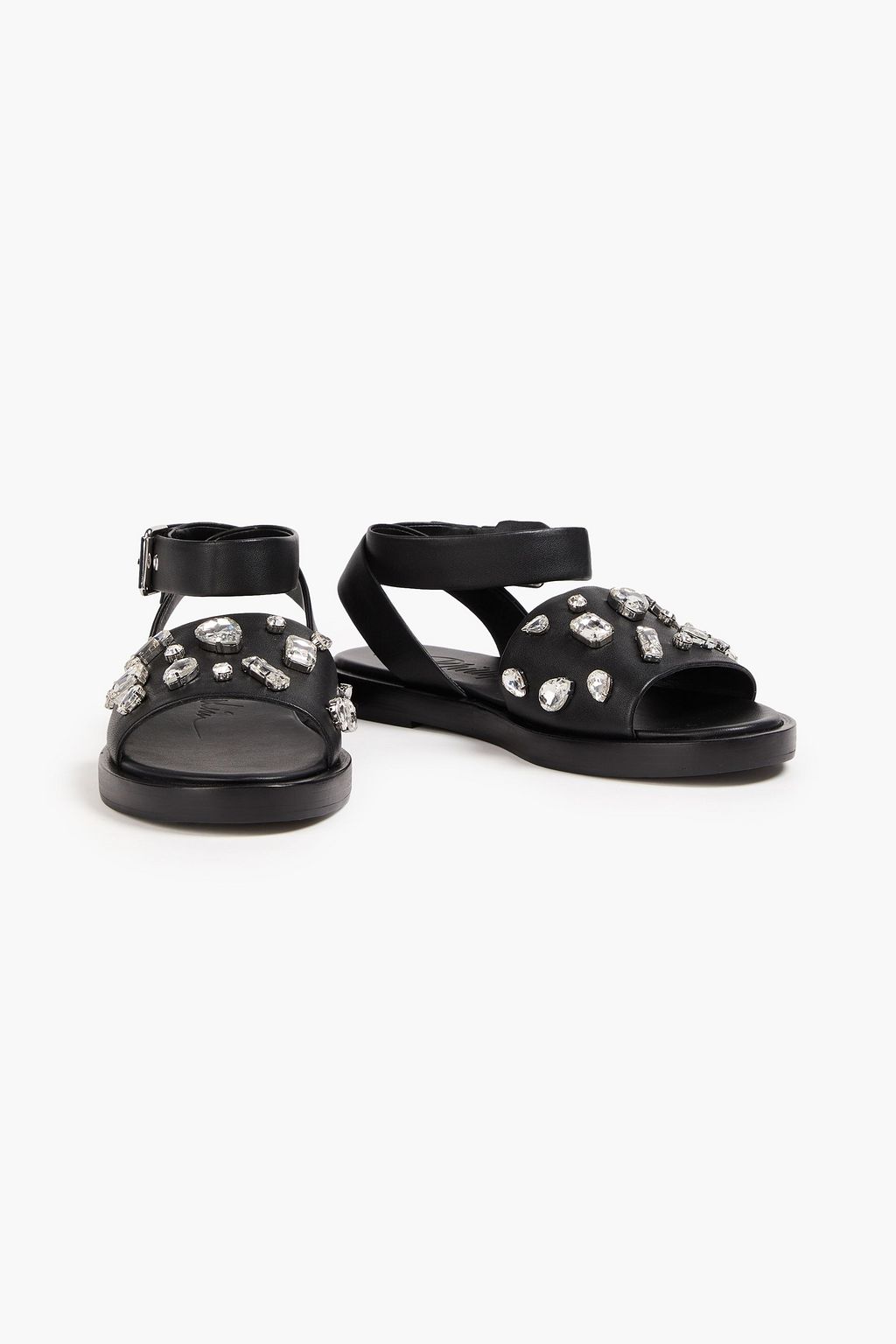 3.1 PHILLIP LIM صندل Nadine من الجلد مزين بالكريستال