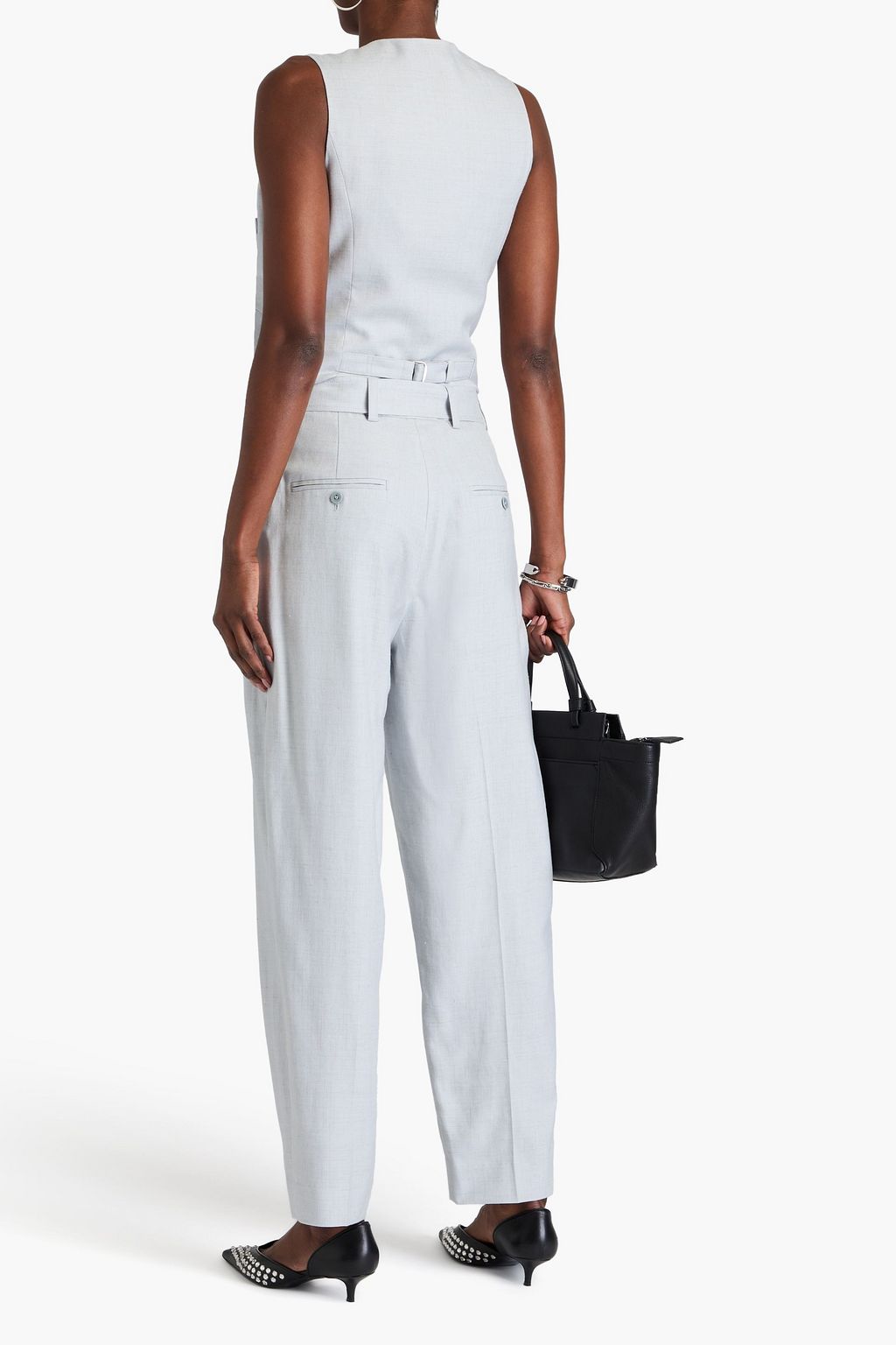3.1 PHILLIP LIM بنطال محبوك بقصة تضيق تدريجيًا