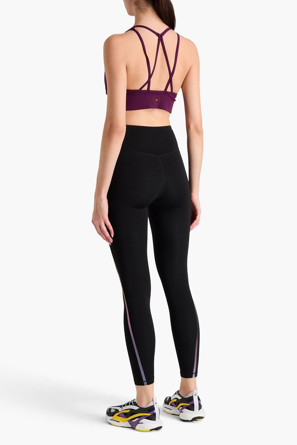 ADIDAS BY STELLA MCCARTNEY حمالة صدر رياضية من نسيج مطاط بفتحات