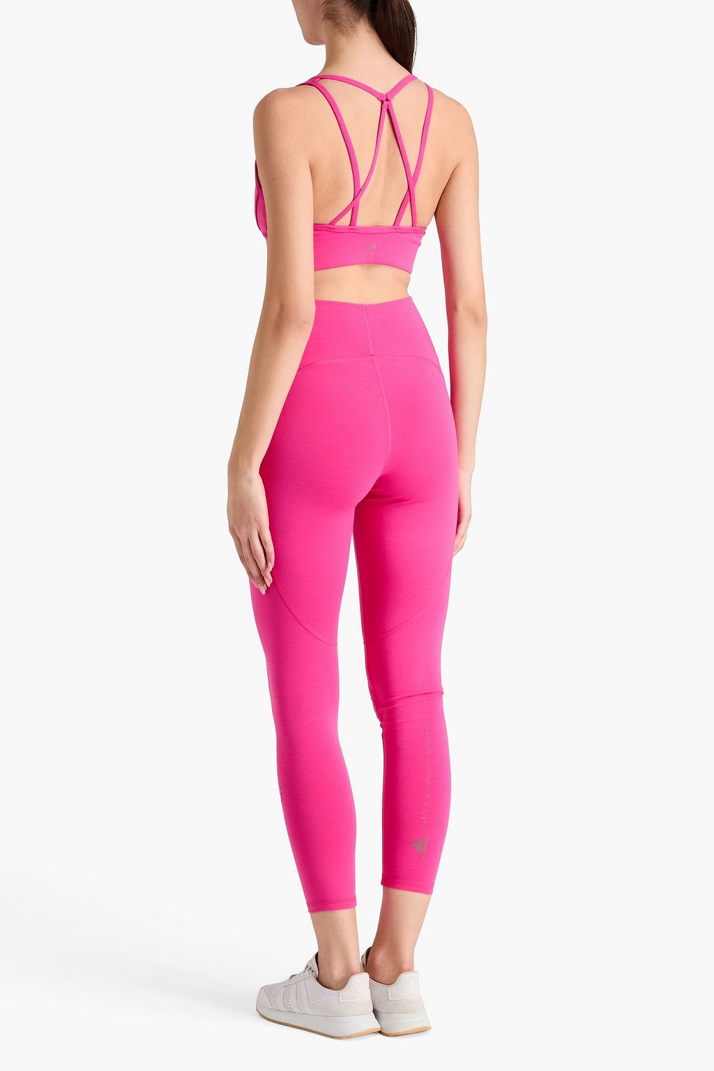 ADIDAS BY STELLA MCCARTNEY حمالة صدر رياضية من نسيج مطاط بفتحات