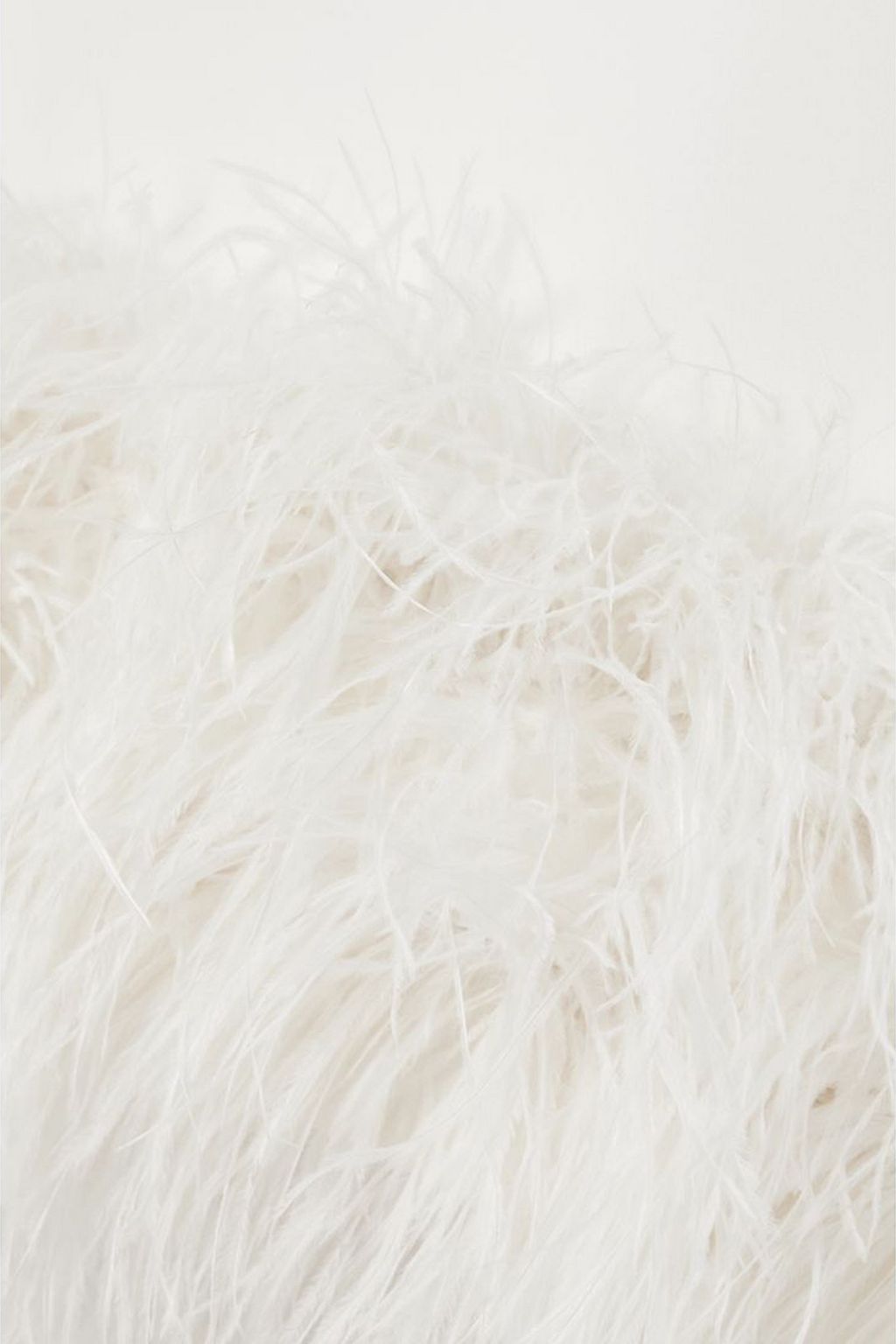 SAFIYAA Goya strapless feather-trimmed crepe midi dress