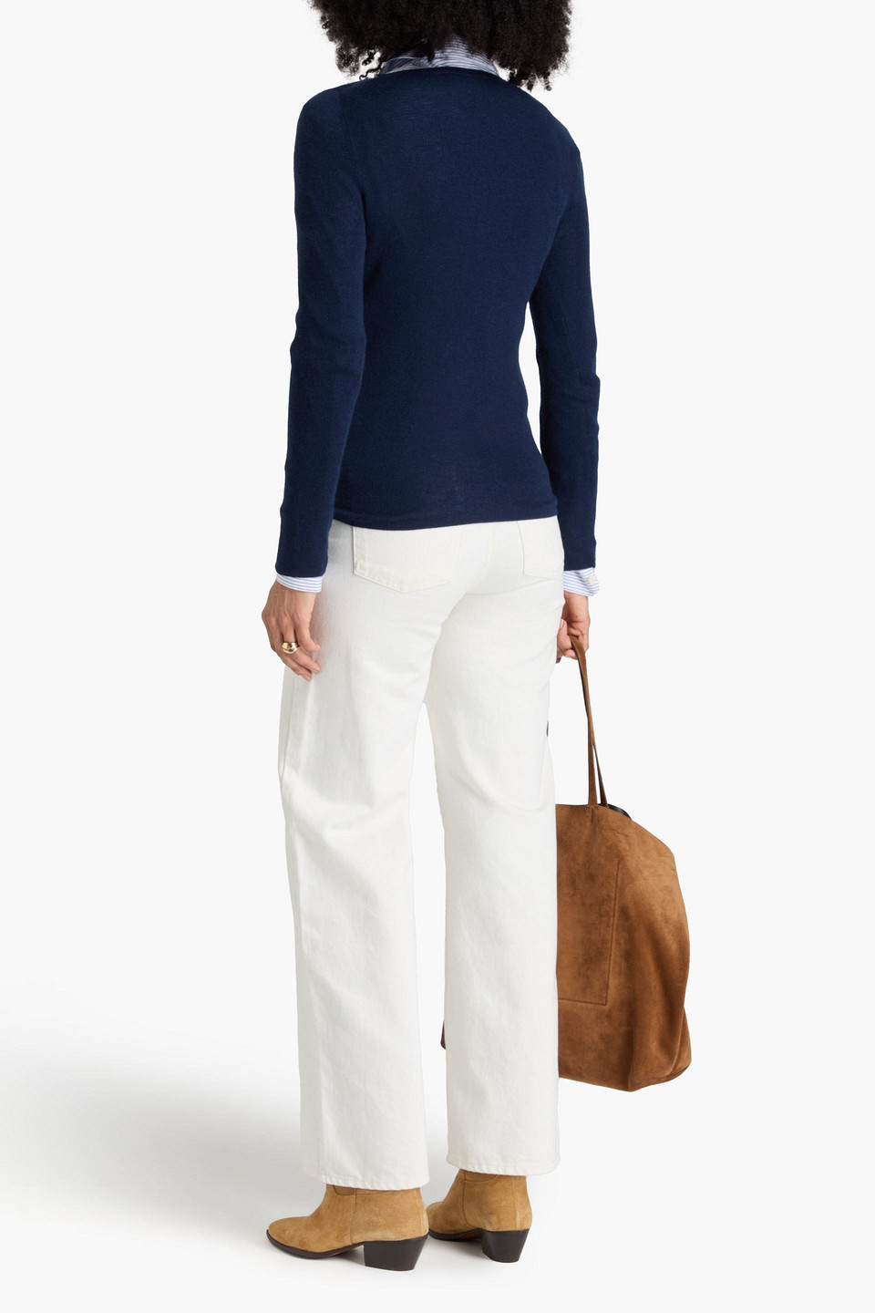 Nili Lotan Cashmere Sweater In Navy