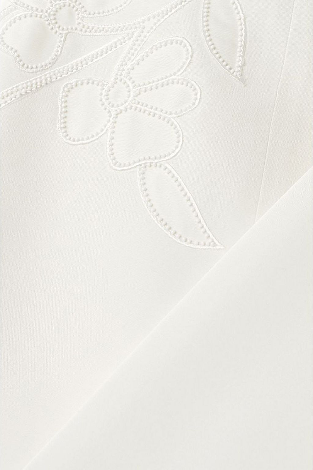 CAROLINA HERRERA Strapless bead-embellished silk-faille mini dress