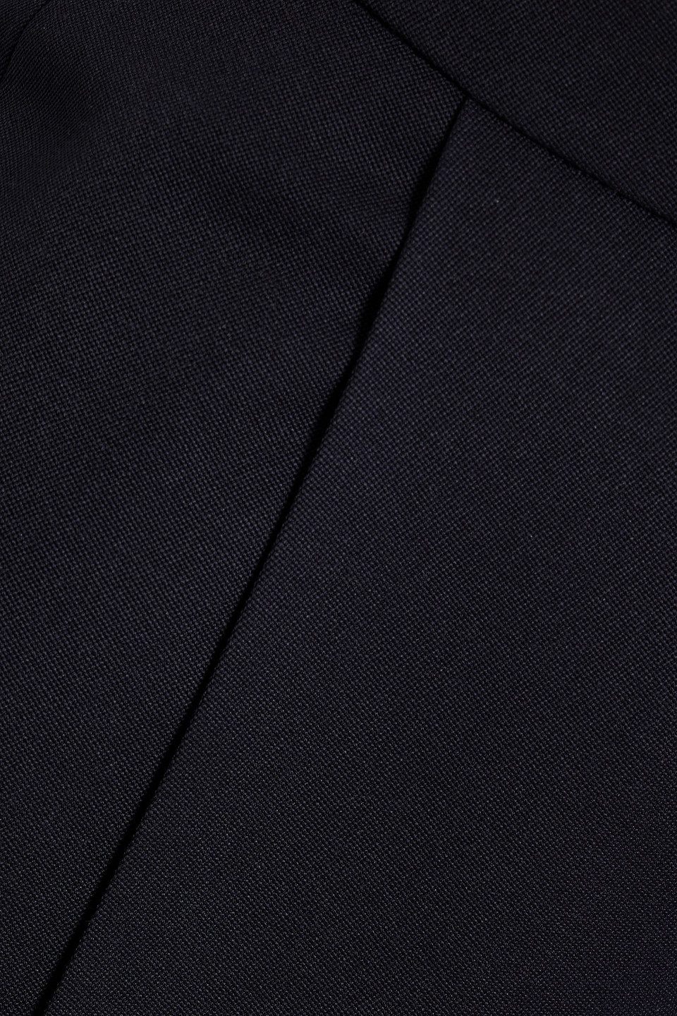 Alexander Mcqueen Wool-crepe Tapered Pants In Navy