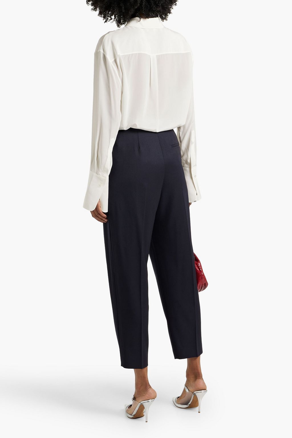 MCQUEEN Wool-crepe tapered pants